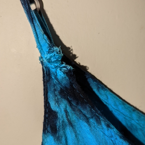 Blue and black tie dye dress - Picture 4 of 4